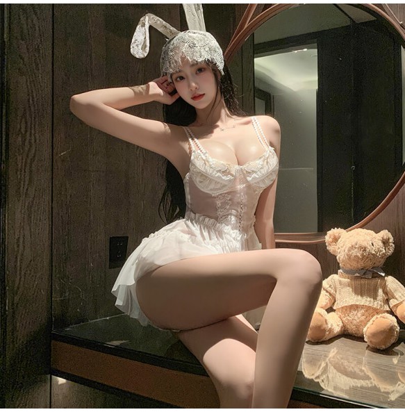 FEE ET MOI - First Love Memory Princess Underwire Bra Dress (White)